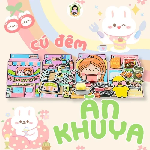 Ăn Khuya - Tranh DIY tương tác Cô Tiên Xanh