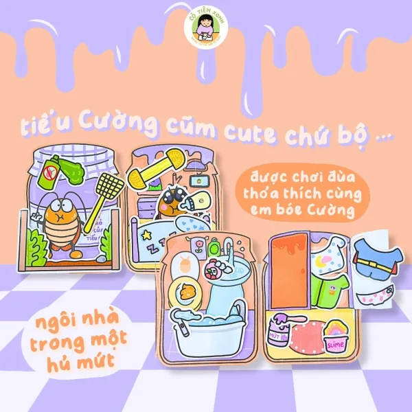 Nuôi Tiểu Cường - Tranh DIY đồ chơi giấy Cô Tiên Xanh