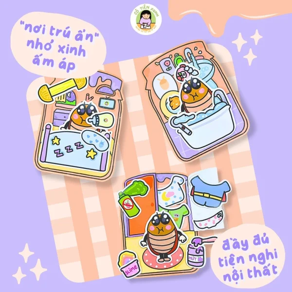 Nuôi Tiểu Cường - Tranh DIY đồ chơi giấy Cô Tiên Xanh