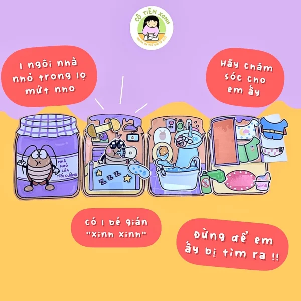 Nuôi Tiểu Cường - Tranh DIY đồ chơi giấy Cô Tiên Xanh