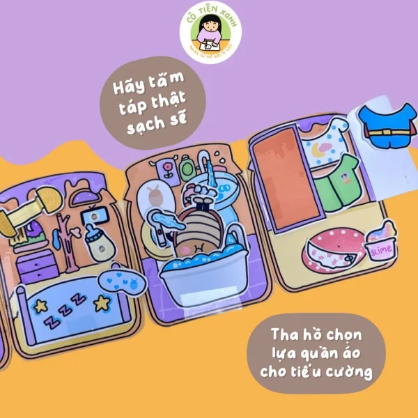 Nuôi Tiểu Cường - Tranh DIY đồ chơi giấy Cô Tiên Xanh