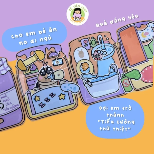 Nuôi Tiểu Cường - Tranh DIY đồ chơi giấy Cô Tiên Xanh