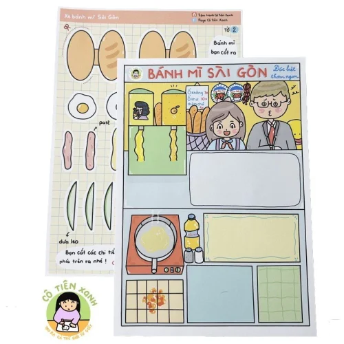 Cô Tiên Xanh Bánh mì SG nước mía