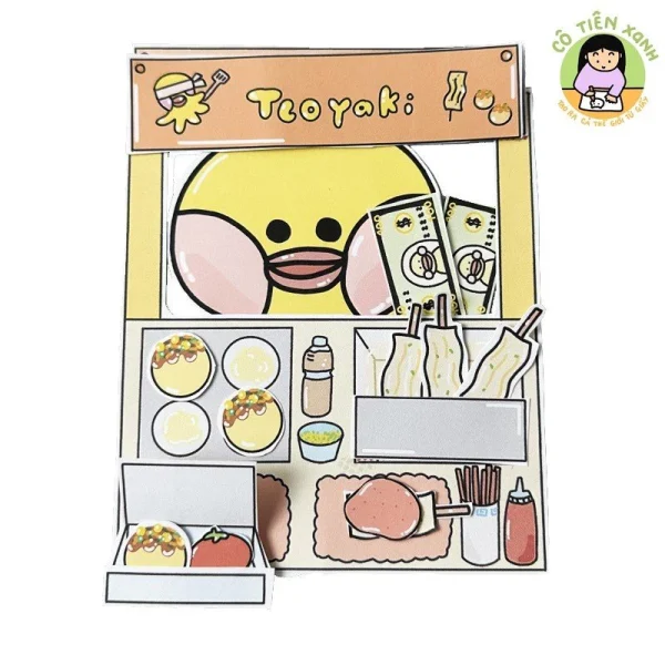 teo2 Cô Tiên Xanh Bé Tèo Đồ Chơi Giấy